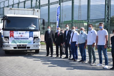  Sırbistan Sancak Bölgesi gönderilen İnsani ve Tıbbı yarıdım aracı uğurlama töreni