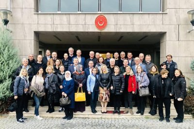 BALKANTÜRKSİAD T.C. Üsküp Büyükelçisi Tülin Erkal Kara'yı ziyaret etti.